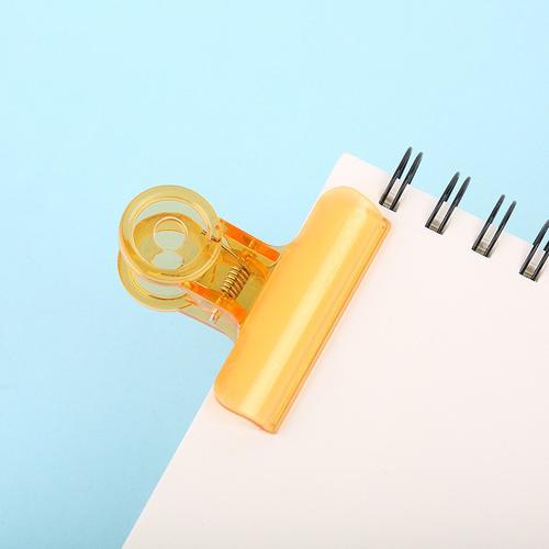 63#透明塑料夹子办公文件大夹财务票据夹子办公用品批发